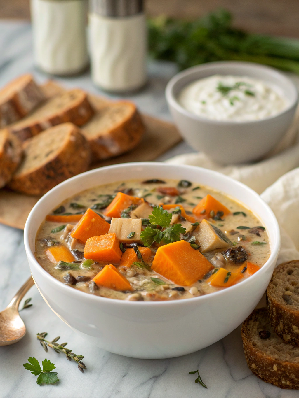 Cozy Autumn Wild Rice Soup